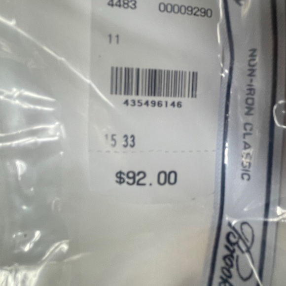 New w Box BROOKS BROTHERS DRESS SHIRT 15 “ X 33 NWT GIFT - Picture 7 of 7